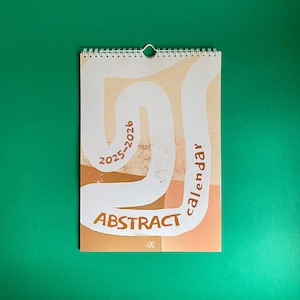 2025-2026 Year Wall Calendar | A4 Monthly Planner calendar | 12 Month Hanging Calendar | 2025 abstract calendar