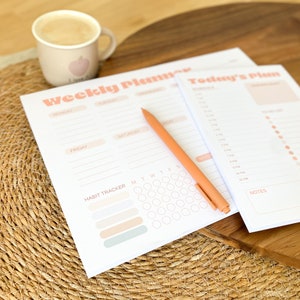 Weekly & Daily Planner Pad Set with Habit Tracker and to-do list Streamline Your Days image 7