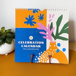 Perpetual Birthday & Celebration Wall Calendar - Trendy Floral Style | Never Miss a Special Moment Again!  Eternal Celebration Plannerю