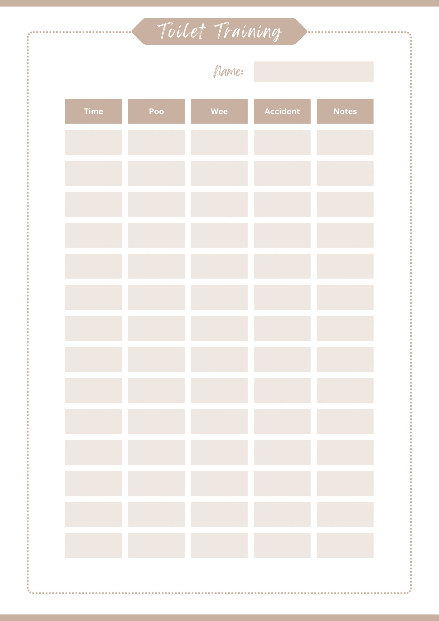 Puppy Toilet Training Log, Schedule for House Training, Multi-pack - Etsy