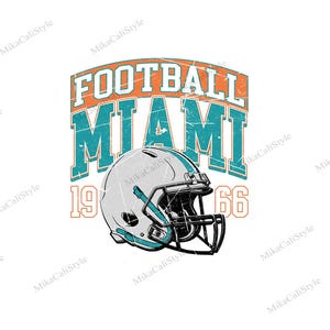 Miami Football Game Day Png, Vintage Miami Football Png, Football Fans Gift, Sunday Miami Football Png, Gift For Him, Dad.