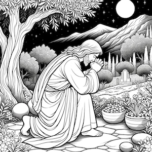 Holy Week Coloring Activities for Children with Scripture Verses