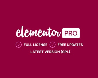 Elementor Pro Wordpress - Lifetime Updates - Original Plugin - Latest Version - Instant Delivery - GPL License