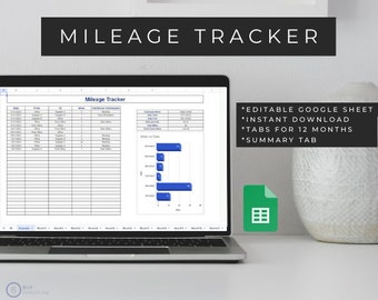 Mileage Tracker, Mileage Log, Mileage Log Book, Travel Tracker, Travel ...