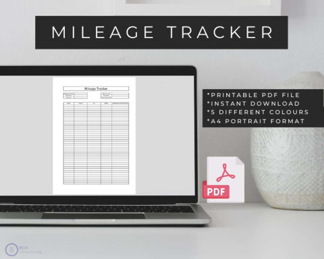 Mileage Tracker, Mileage Log, Mileage Log Book, Travel Tracker, Travel
