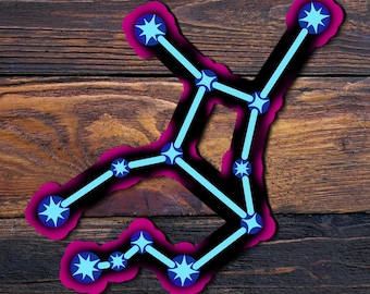 Pegatinas de constelaciones del zodíaco: Aries, Tauro, Géminis, Cáncer, Leo, Virgo, Libra, Escorpio, Sagitario, Capricornio. Pegatinas de vinilo.
