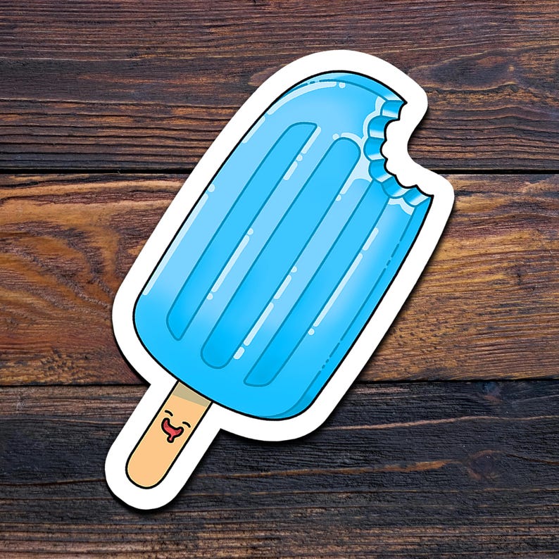 Popsicle Sticker | Cute Holographic Popsicle Sticker | Summer Sticker ...