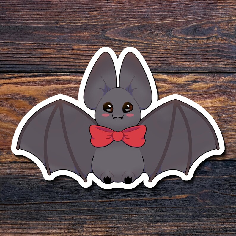 Bow Tie Bat Sticker | Bat Sticker | Animal Sticker | Halloween Sticker ...