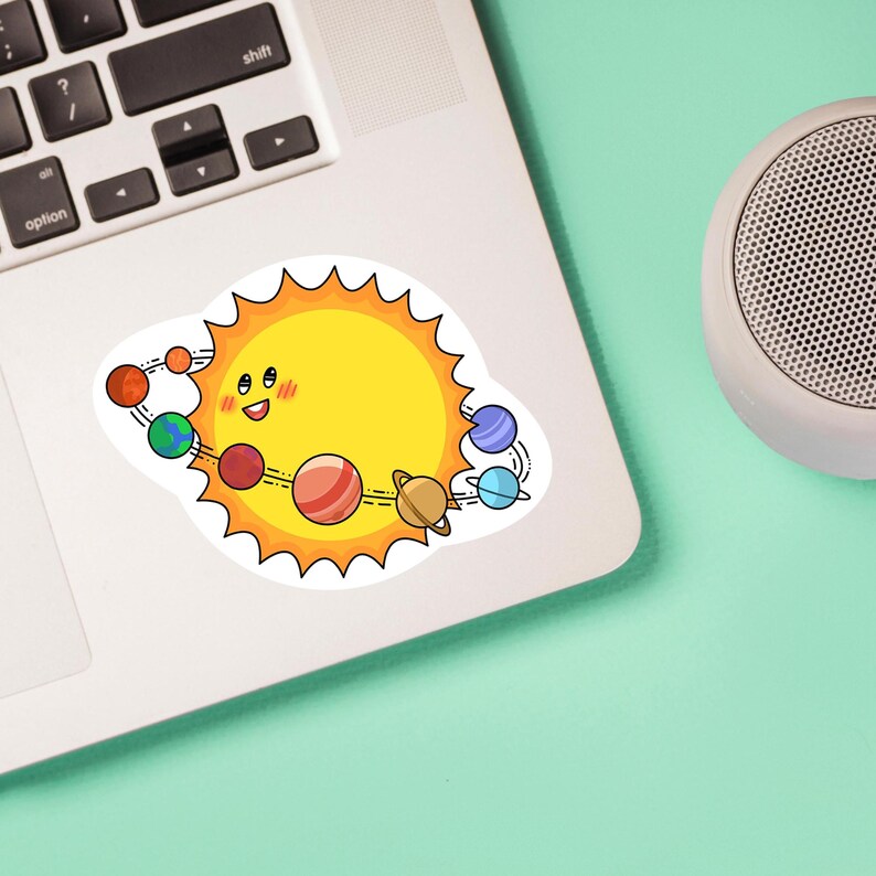 Solar System Sticker | Sun Sticker | Planets Sticker | Space Sticker ...