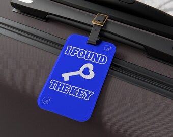 Unique Modern Personalized Luggage Tags, Backpack Label, Traveler Bag Accessories, Giftable Tag for Husband, Suitcase Tag, Wedding Giveaways