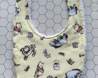 Baby Bib - Disney Winnie The Pooh & Friends (Lemon)