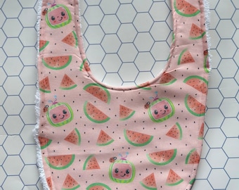 Baby Bib - Cocomelon (Pink)