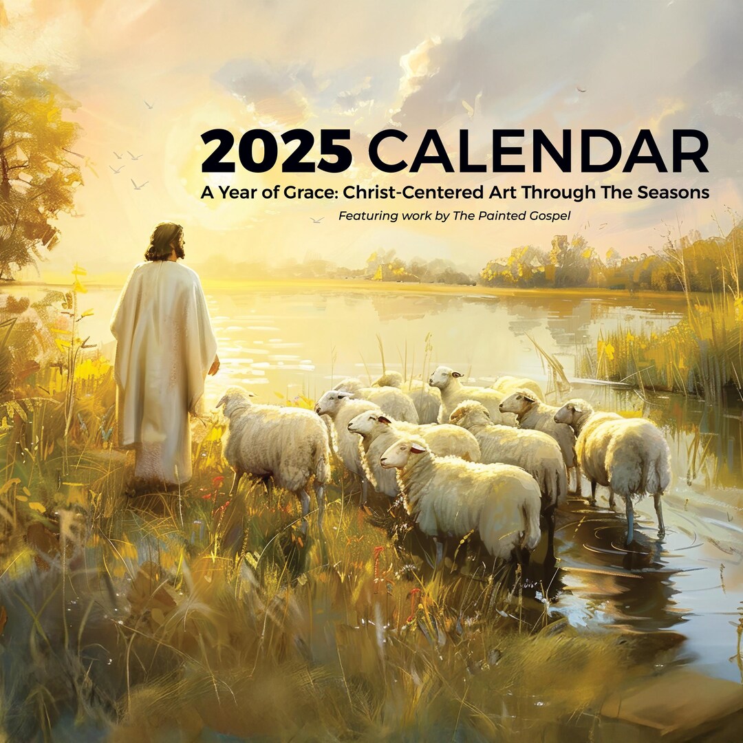 2025 Christian Art Calendar Digital Download the Painted Gospel Christian Art Calendar 2025