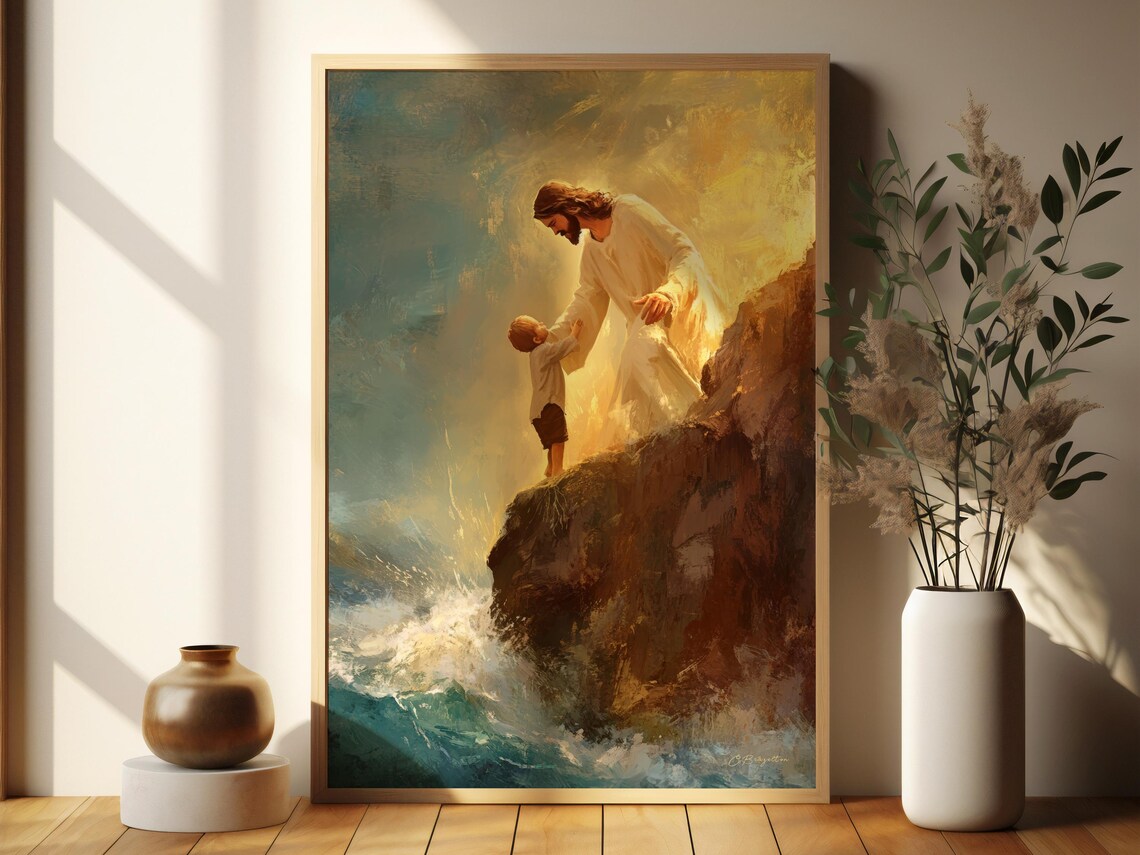 Trust in Him | Christian Art | Jesus Art | Digital Download | Painted ...