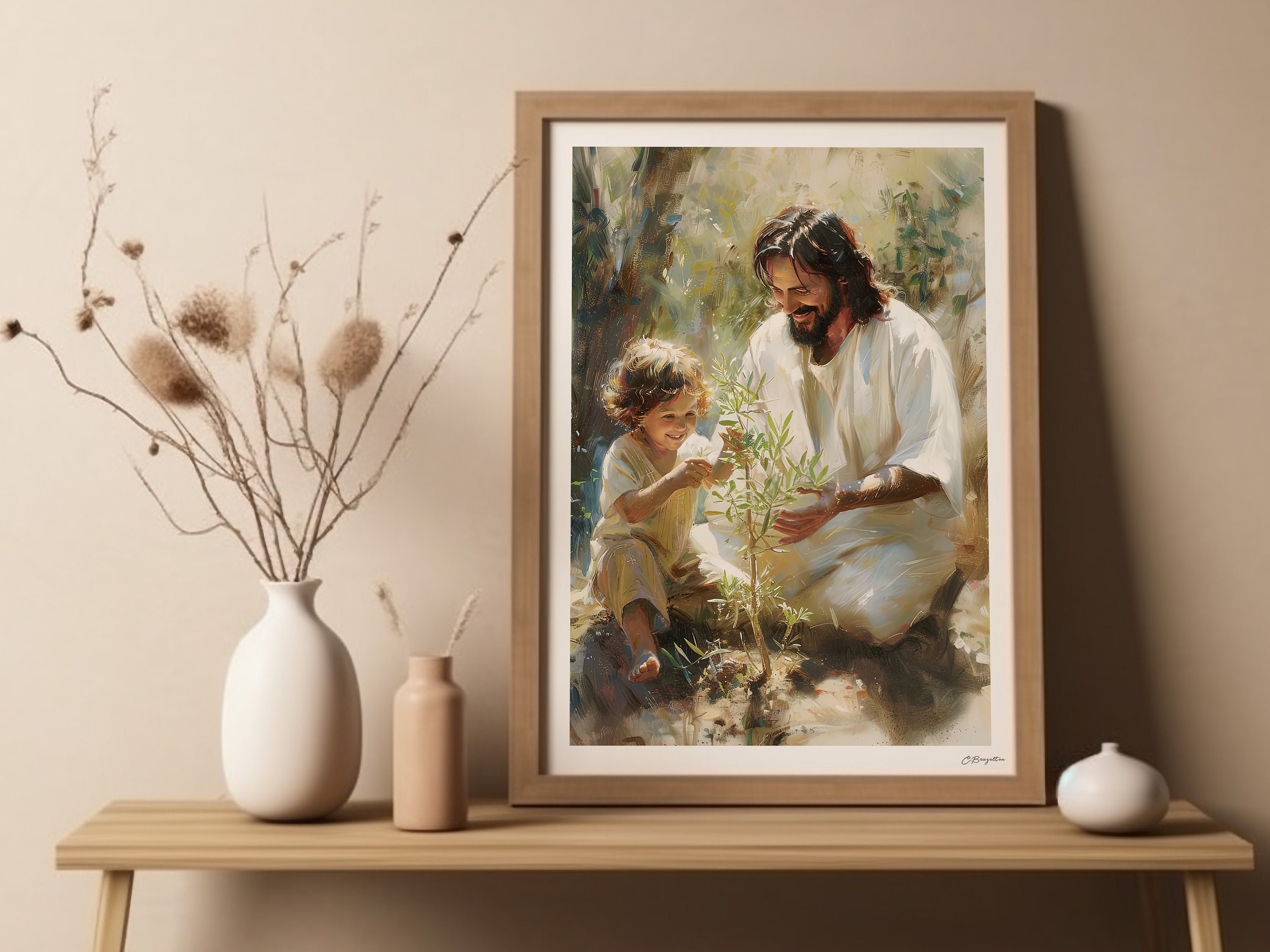 Teach Me | Handmade Fine Art Print | Jesus Christ Portrait | Painting ...