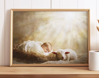 Behold the Lamb | Digital Download | Jesus Lamb of God | Lost Lamb | Nativity | Light of the World | Calming Embrace | Away in a Manger