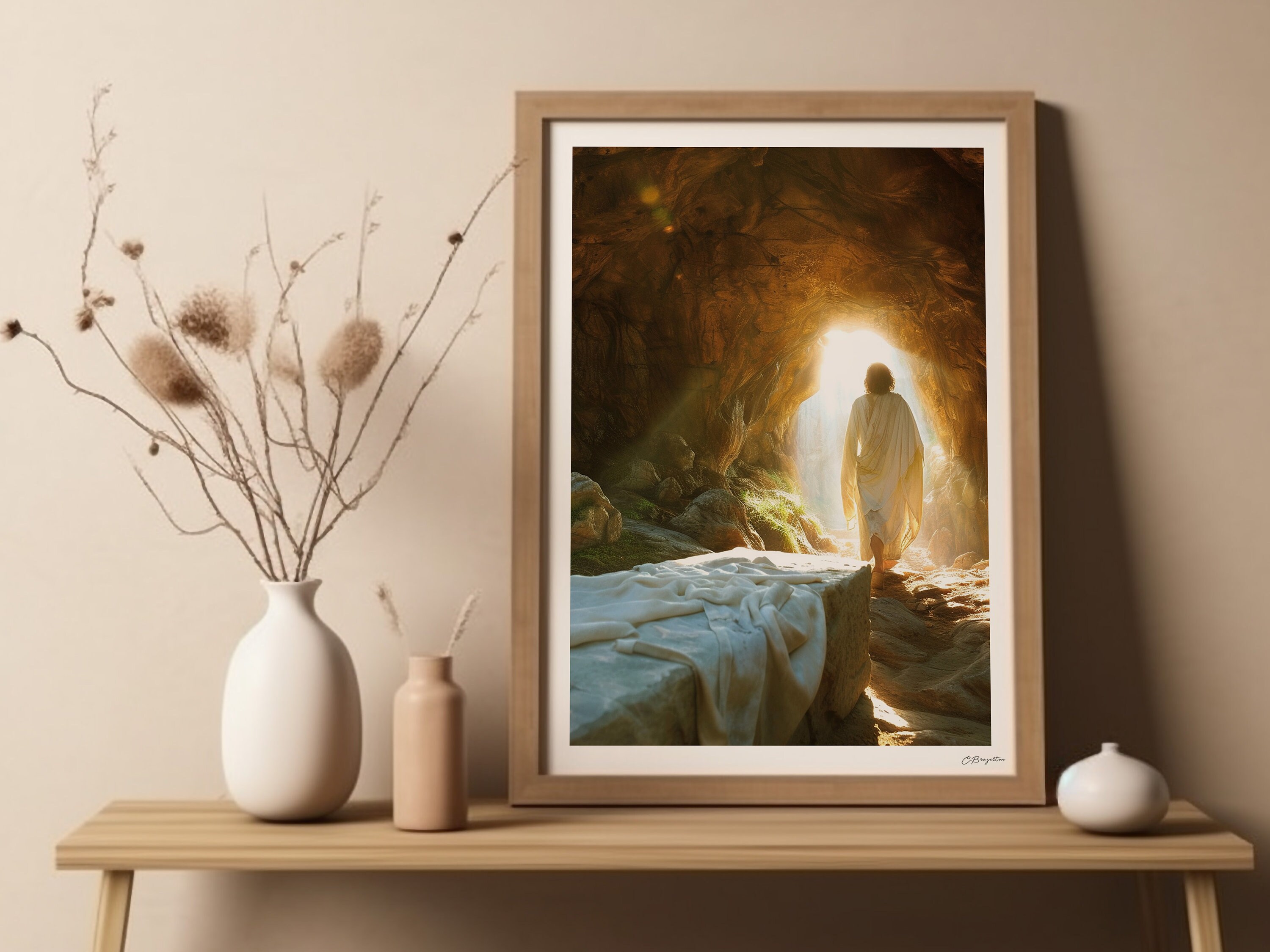 Victory in Jesus | Handmade Fine Art Print | Jesus Christ Portrait ...