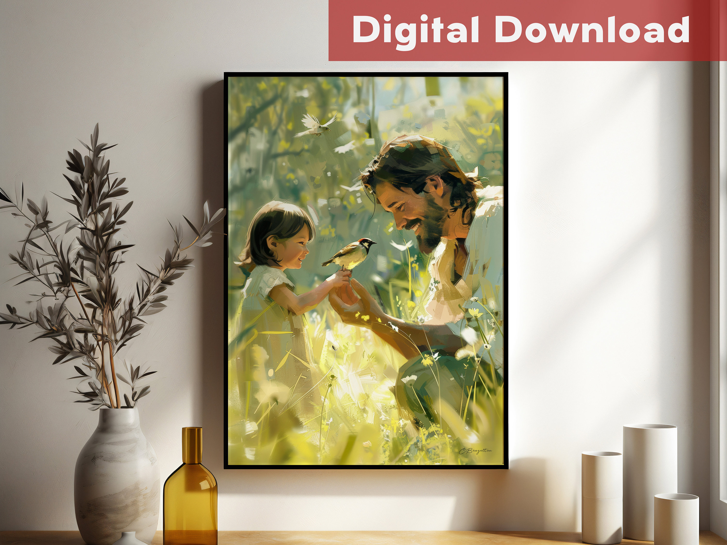 More Than Sparrows | Christian Art | Jesus Art | Digital Download ...