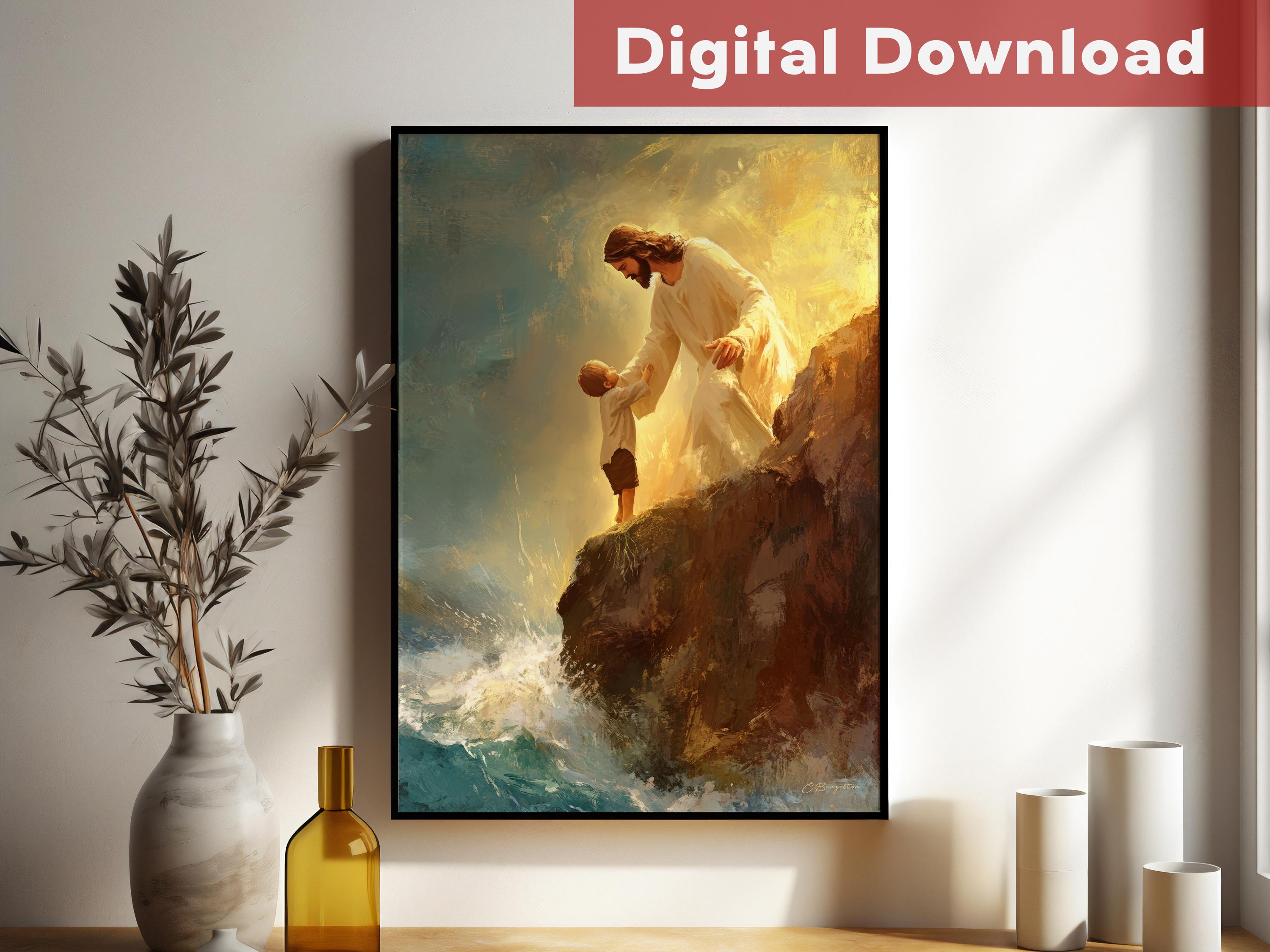 Trust in Him | Christian Art | Jesus Art | Digital Download | Painted ...