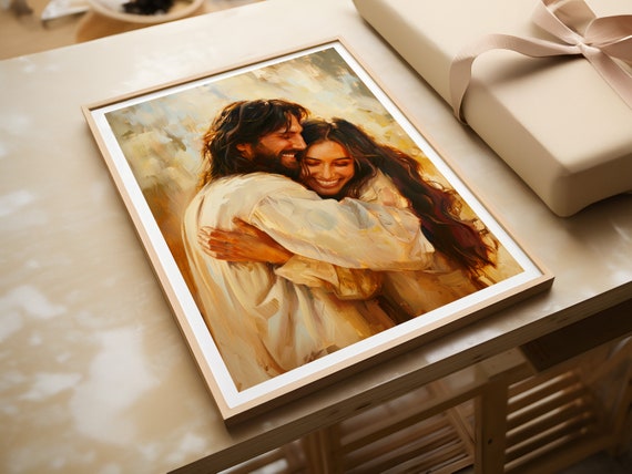 Welcome Home | Handmade Fine Art Print | Jesus Christ Portrait