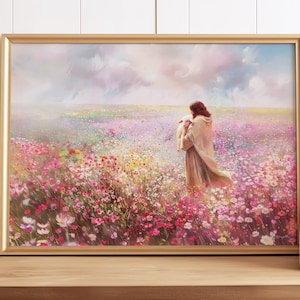 Shepherd's Care | Digital Download | Jesus Lamb of God | Lost Lamb | The Living Christ | The Journey Home | Calming Embrace | Prophetic Art