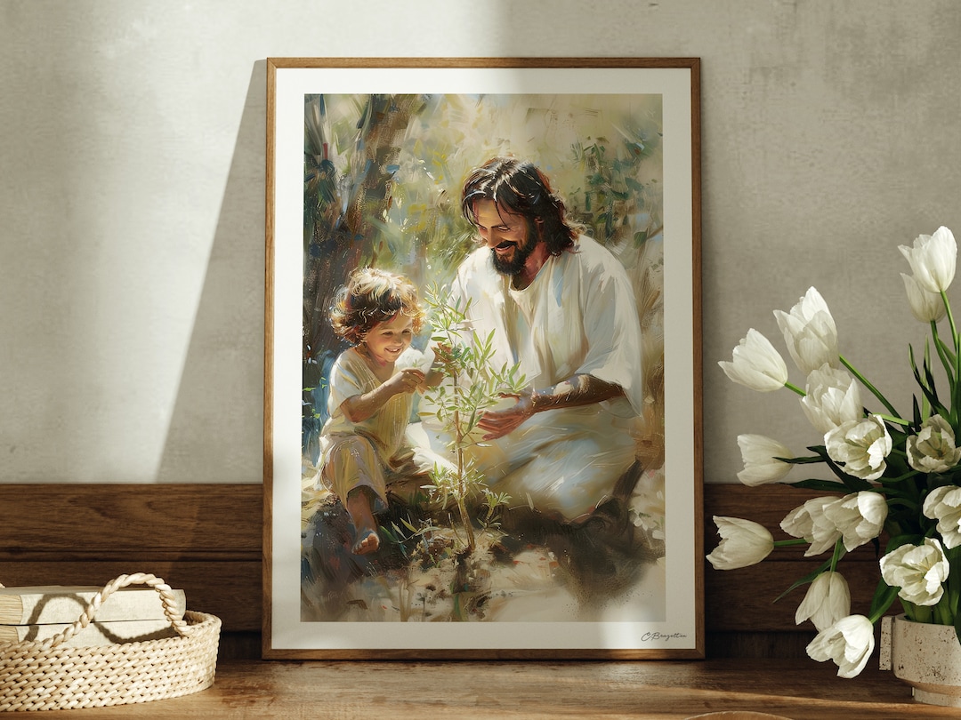 Teach Me | Handmade Fine Art Print | Jesus Christ Portrait | Painting ...