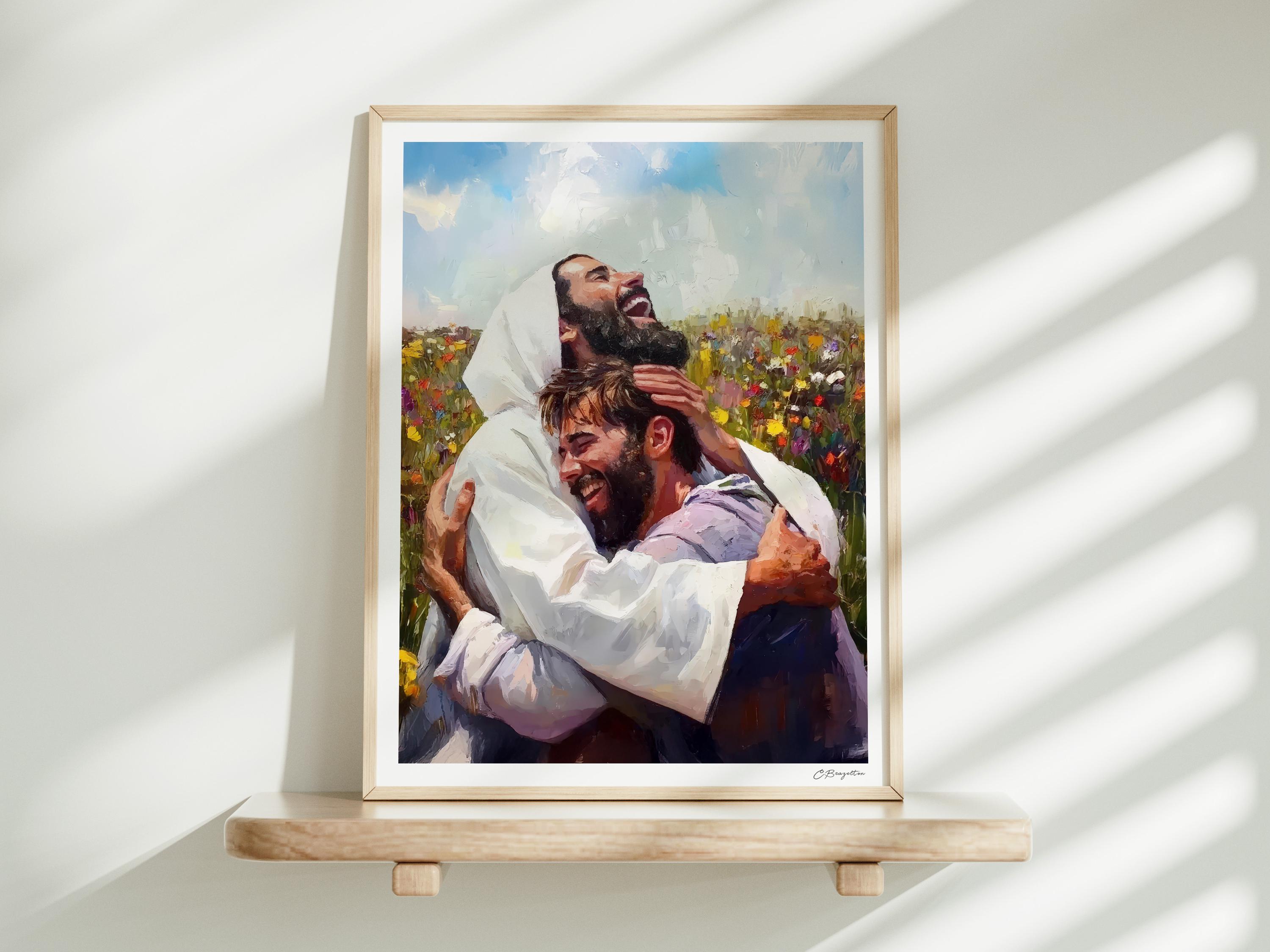 Welcome Home #4 | Handmade Fine Art Print | Jesus Christ Portrait ...