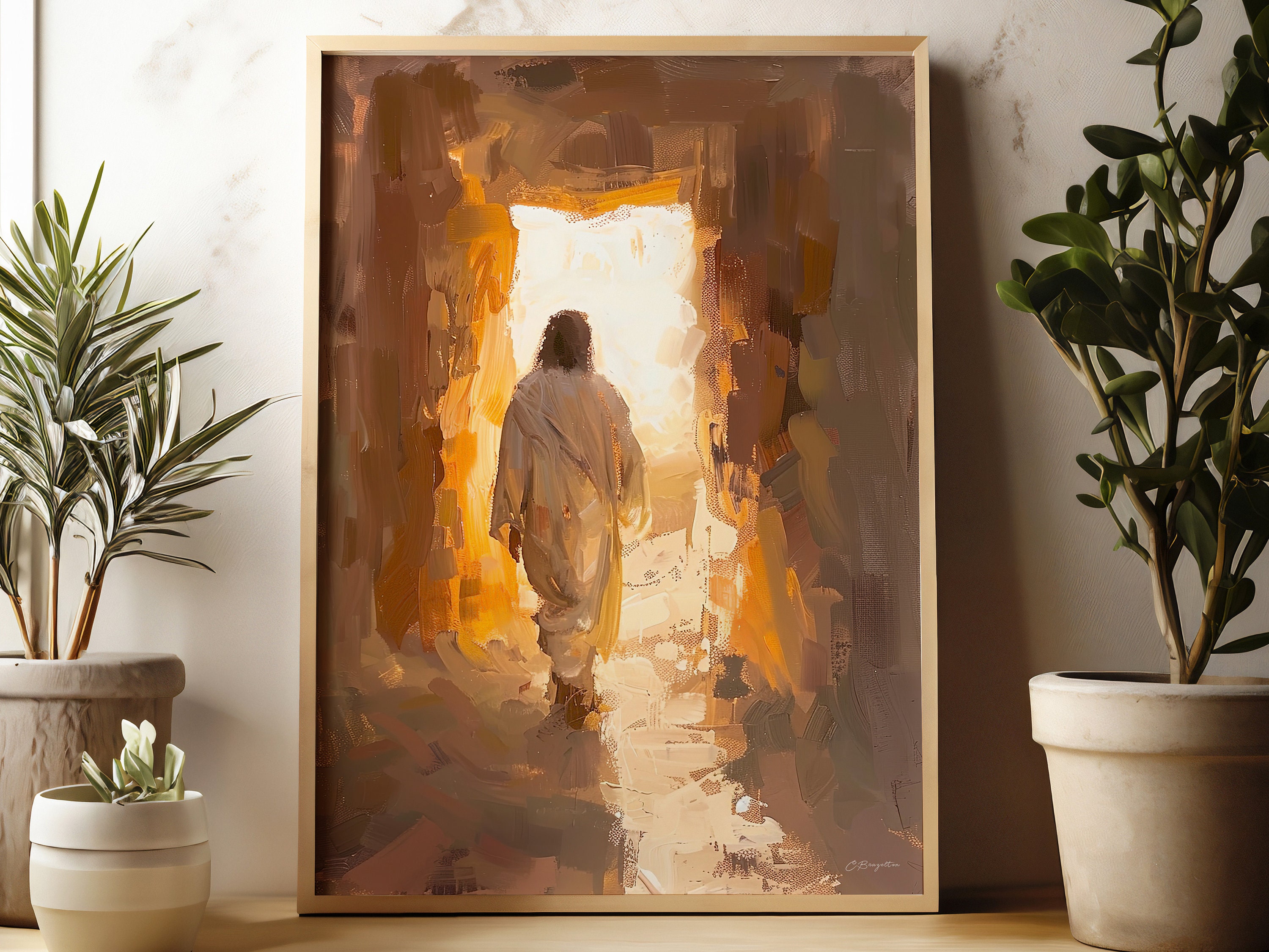 The Resurrection | Digital Download | Jesus Christ Resurrected | Easter Painting | Death Hath No Sting | Jesus Art | He Is Risen