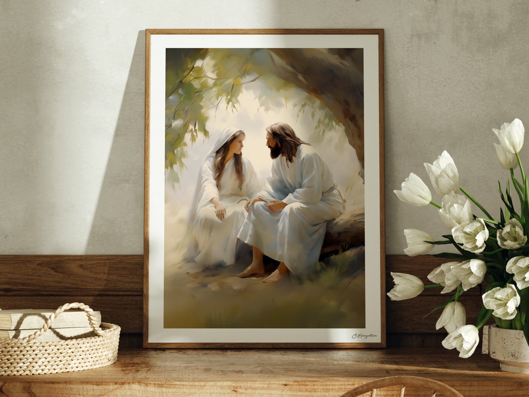 Spring of Life | Handmade Fine Art Print | Jesus Christ Portrait | God ...
