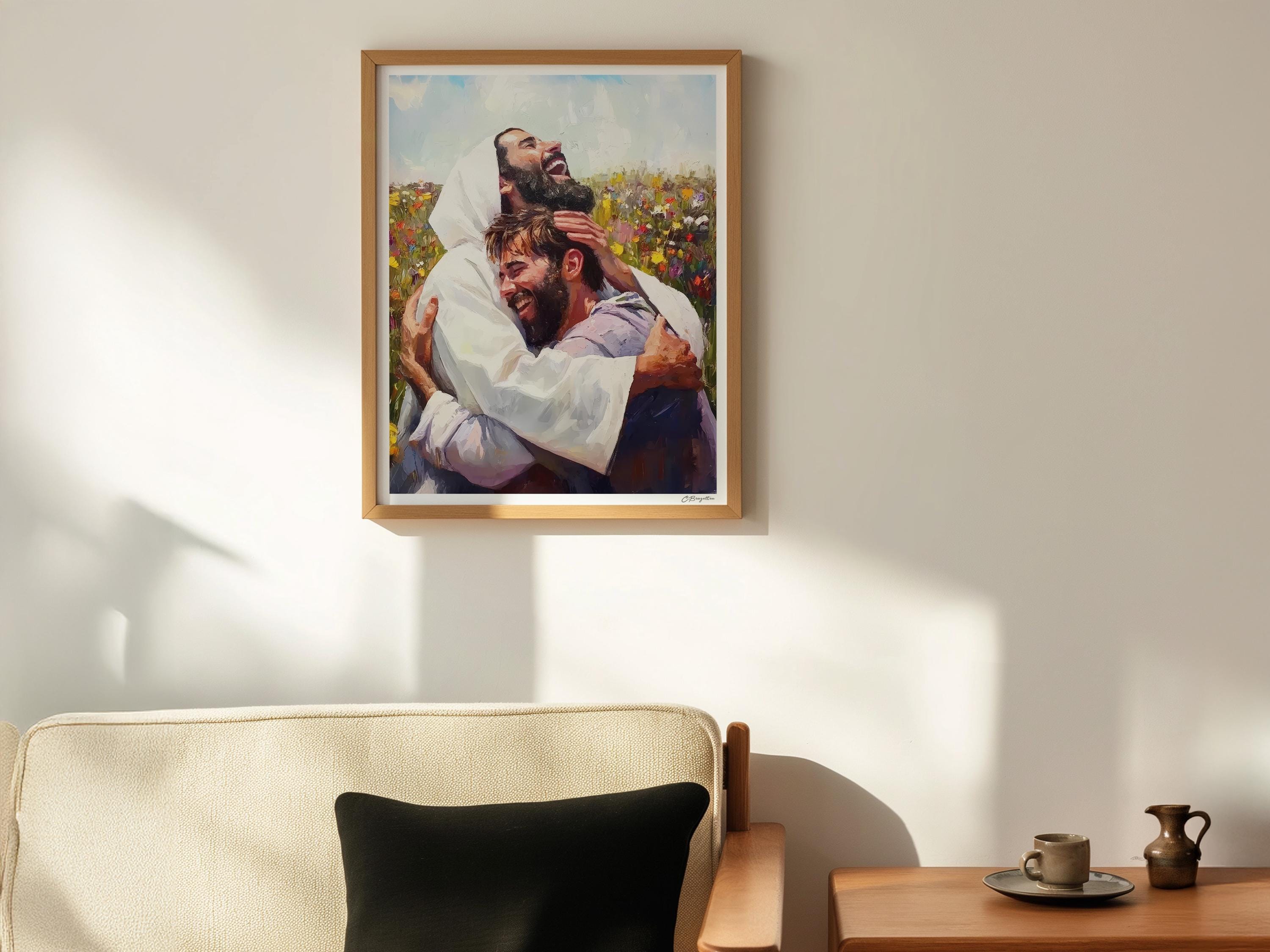Welcome Home #4 | Handmade Fine Art Print | Jesus Christ Portrait ...