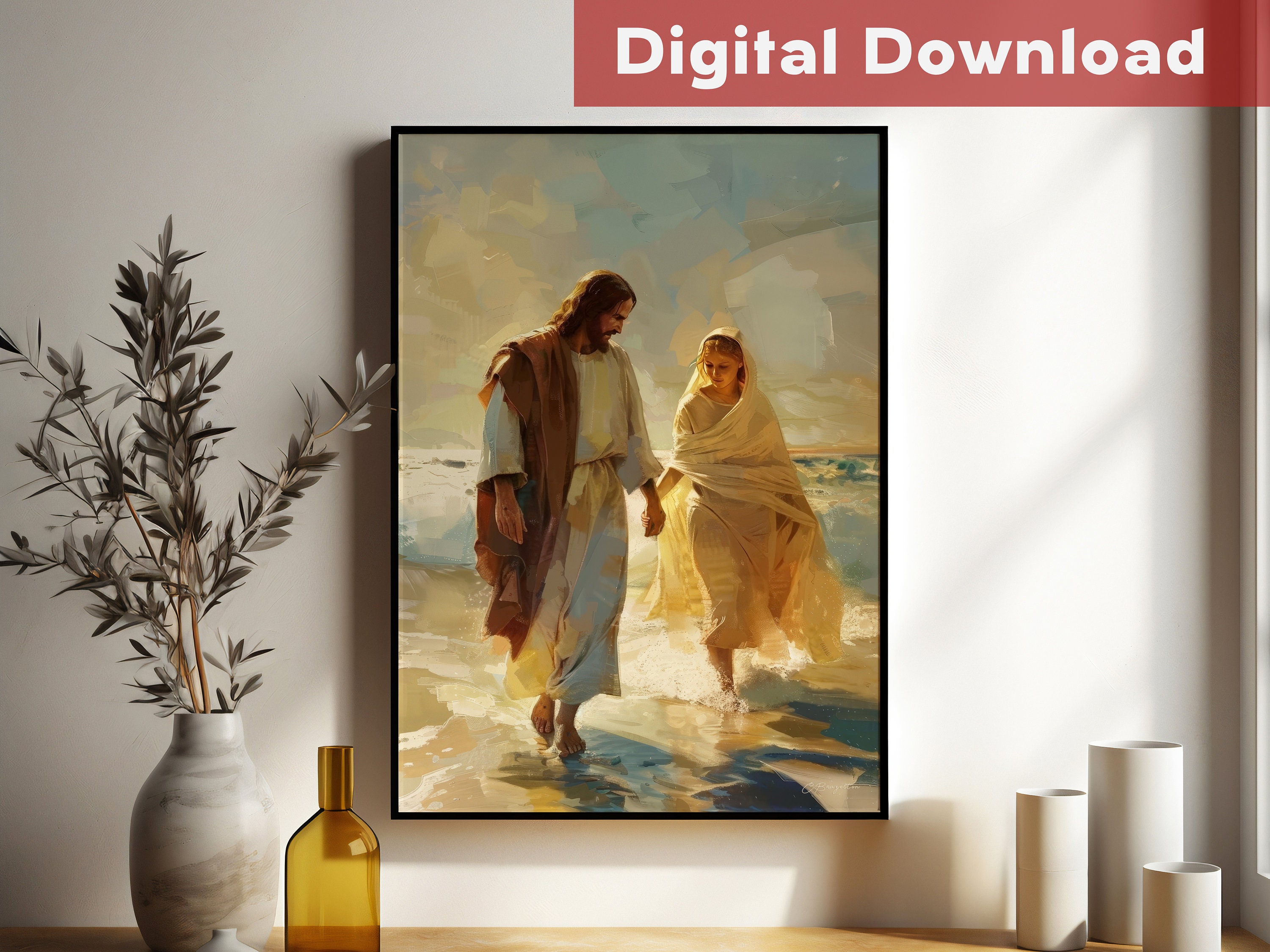 Walk by Faith | Digital Download | Jesus Christ Walking With Girl ...