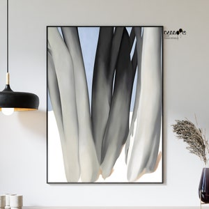Georgia O Keeffe, Bare Tree Trunks with Snow, 1946, Georgia O&#39;Keeffe Poster, Flower Art Poster, Exhibition Print, Wall Decor, Modern Art