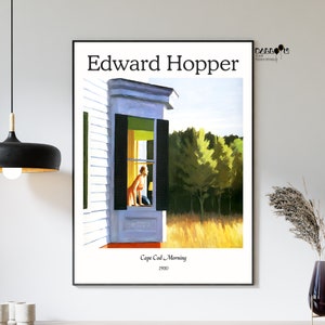 Edward Hopper, Cape Cod Morning, 1950, Edward Hopper Print, Home Wall Decor, Museum Poster, Exhibition Poster, Hopper Poster, House Print