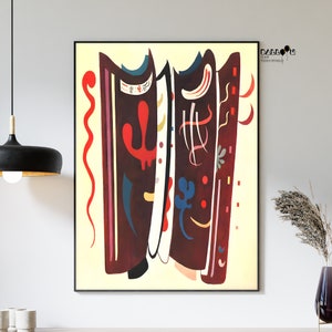 Wassily Kandinsky, Brown with Supplement, 1935, Kandinsky Wall Art, Colorful Wall Decor, Modern Art Print, Abstract Art, Expressionist Print