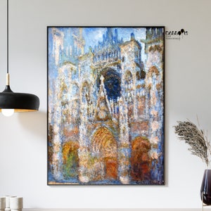 Claude Monet, Rouen Cathedral Magic In Blue, 1894, Claude Monet Print, Landscape Art, Home Wall Art, Monet Poster, Impressionist Poster