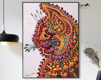 Louis Wain, Louis Wain Cat Poster, Classic Art Print, Gift Idea, Exhibition Poster, Illustration Poster, Cat Poster, Home Wall Art