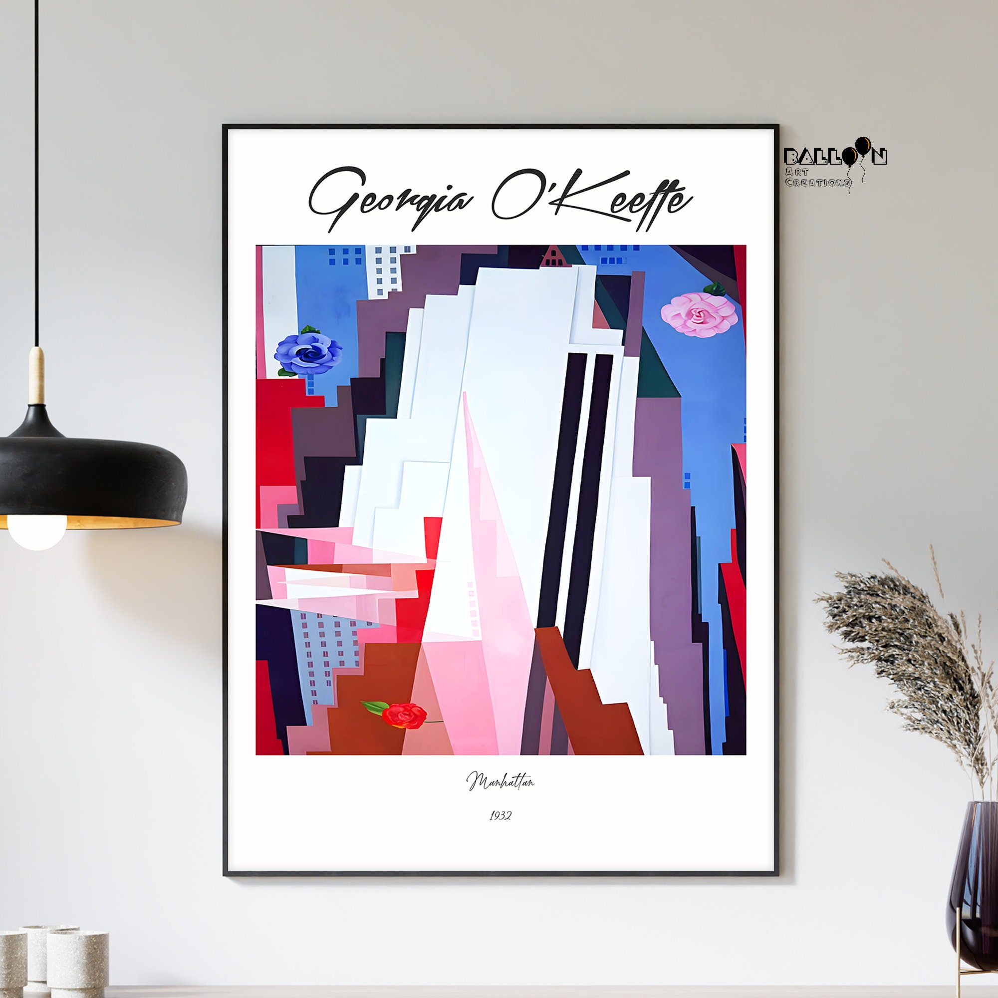 Georgia O'keeffe, Manhattan, 1932, Georgia O Keeffe Print, Modern