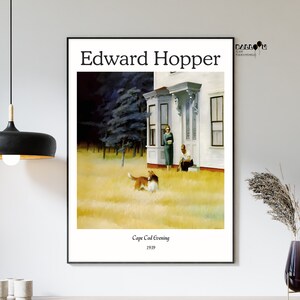 Edward Hopper, Cape Cod Evening, 1939, Edward Hopper Print, Home Wall Decor, Modern Wall Art, Hopper Poster, Exhibition Poster, House Print