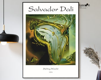 Poster con stampa artistica su tela di Salvador Dalì con il mondo in un