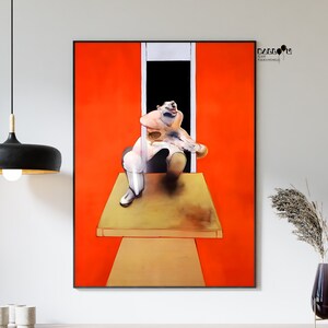 Francis Bacon, Figure in Movement, 1985, Francis Bacon Poster, Modern Wall Decor, Exhibition Print, Museum Art, Home Wall Art
