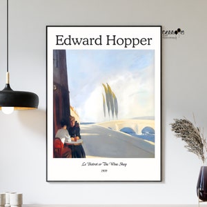 Edward Hopper, Le Bistrot or The Wine Shop, 1909, Hopper Wall Poster, Home Wall Art, Modern Wall Art, Landscape Poster, Museum Print