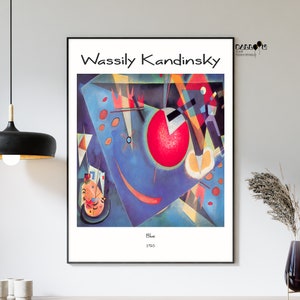Wassily Kandinsky, Blue, 1925, Kandinsky Poster, Abstract Art, Home Wall Art, Expressionist Art, Modern Art Print, Colorful Wall Decor