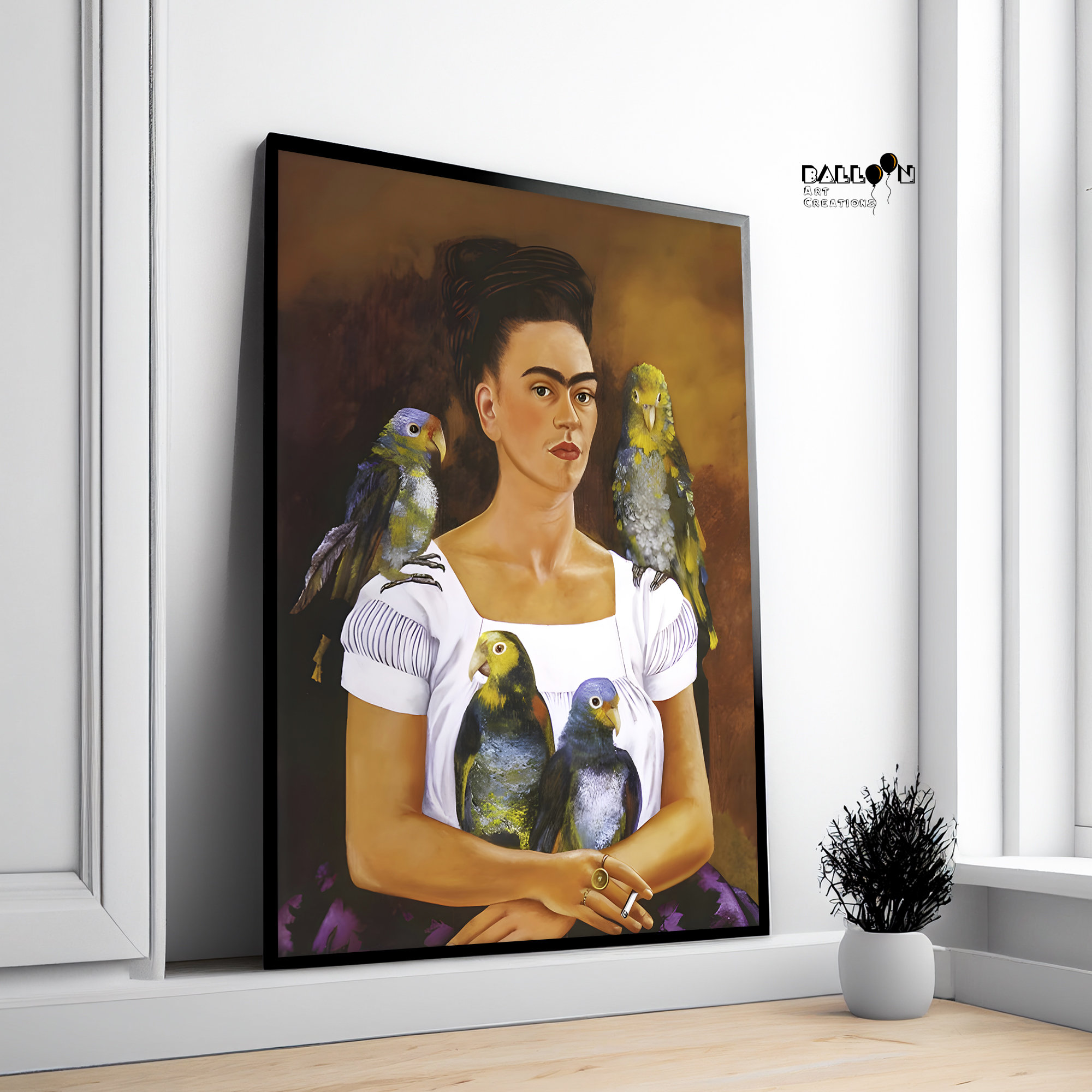 Frida Kahlo, Yo Y Mis Pericos, 1941, Frida Kahlo Poster, Home Wall Art ...
