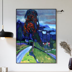 Wassily Kandinsky, Autumn in Murnau, 1908, Kandinsky Poster, Expressionist Art, Abstract Art, Gift Idea, Home Wall Art, Modern Art Print