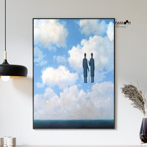 Rene Magritte, La Reconnaissance Infinie, 1963, Rene Magritte Print, Pinturas Famosas, Arte Moderna de Parede, Decoração de Parede de Casa, Arte Surrealista