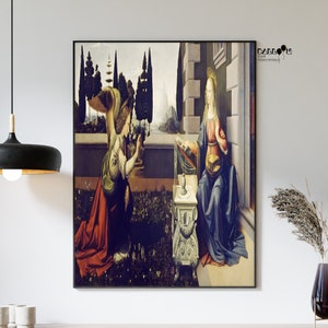 Leonardo Da Vinci, Annunciation - 1472, Da Vinci Print, Renaissance Poster, Classicism Art, Gift Idea, Home Wall Decor, Famous Paintings