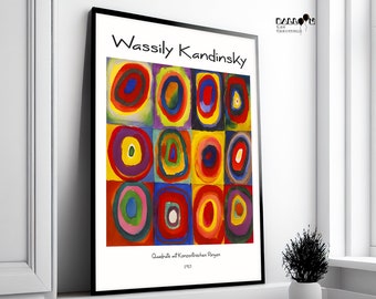 Wassily Kandinsky, Quadrate Mit Konzentrischen Ringen, 1913