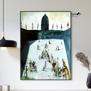 Salvador Dali, The Ecumenical Council, 1960, Salvador Dali Poster, Surrealist Art, Famous Paintings, Modern Art, Gift Idea, Home Decor