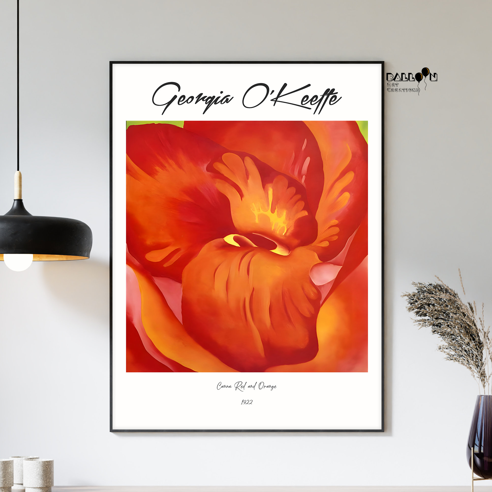 Georgia O'keeffe, Canna Red and Orange, 1922, Georgia O Keeffe
