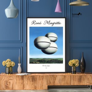 Rene Magritte The Voice Of Space 1928 Magritte Poster Landscape 